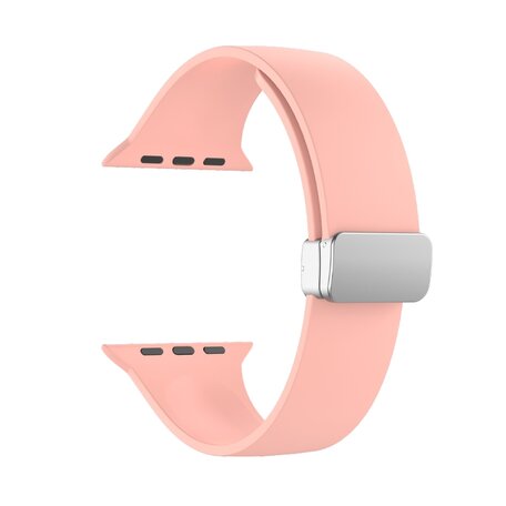 Silikonarmband - Faltschließe - Pink - Geeignet für Apple Watch 38mm / 40mm / 41mm / 42mm