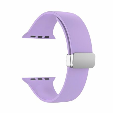 Silikonarmband - Faltschließe - Lila - Geeignet für Apple Watch 42mm / 44mm / 45mm / 46mm / 49mm