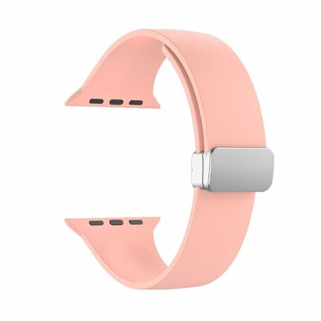 Silikonarmband - Faltschließe - Pink - Geeignet für Apple Watch 44mm / 45mm / 46mm / 49mm