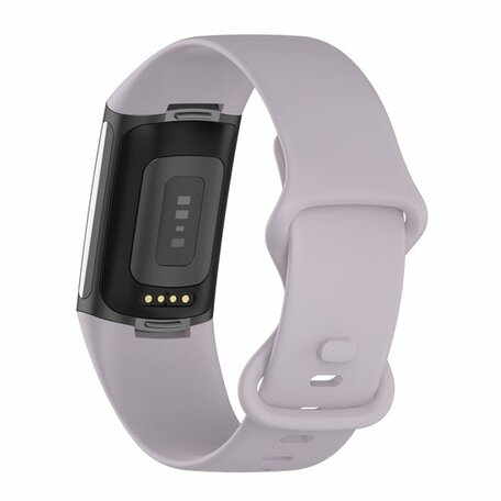 FitBit Charge 5 & 6 Sportband mit Doppelschlaufe - Lavendel - Größe: S