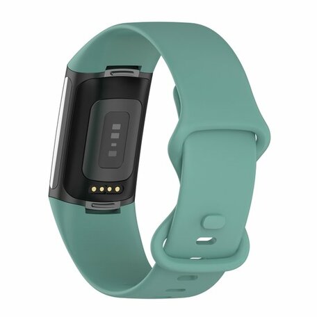 FitBit Charge 5 & 6 Sportband mit Doppelschlaufe - Tannengrün - Größe: S