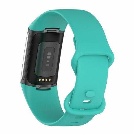 FitBit Charge 5 & 6 Sportband mit Doppelschlaufe - Mintgrün - Größe: S