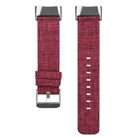 Fitbit Charge 5 & 6 Nylon Armband - Bordeaux