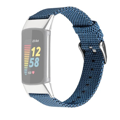 Fitbit Charge 5 & 6 Nylonband - Blau