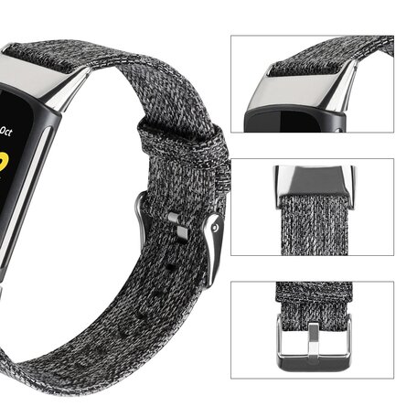 Fitbit Charge 5 & 6 Nylonband - Grau