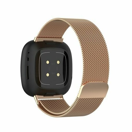 Fitbit Versa 3/4 & Sense 1/2 milanaise Armband - Small - Champagner Gold