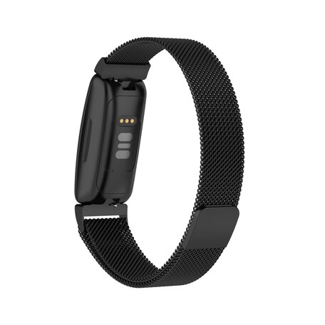 Fitbit Inspire 2 & Ace 3 Milanaise Armband - Größe: Klein - Schwarz