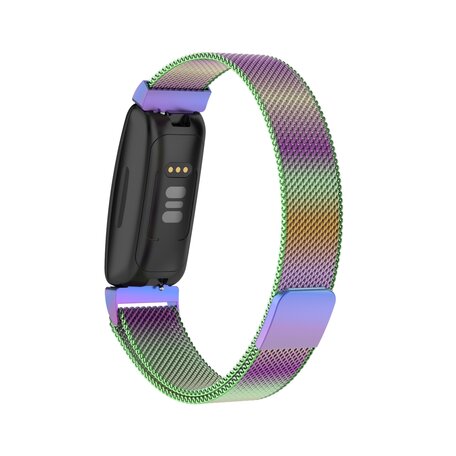 Fitbit Inspire 2 & Ace 3 Milanaise Armband - Größe: Klein - Mehrfarbig