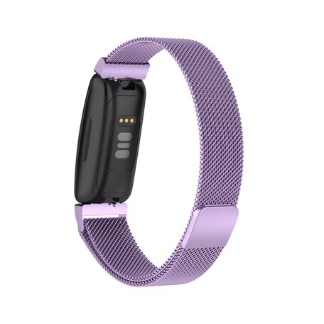 Fitbit Inspire 2 & Ace 3 Milanaise Armband - Größe: Klein - Flieder