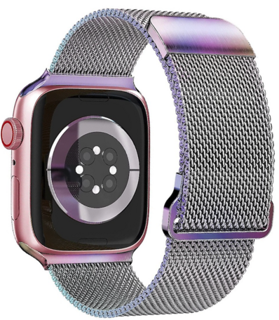 Milanaise Band - Mehrfarbig - Extra starker Magnet - Geeignet für Apple Watch 38mm / 40mm / 41mm