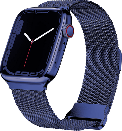 Milanaise Band - Dunkelblau - Extra starker Magnet - Geeignet für Apple Watch 38mm / 40mm / 41mm / 42mm