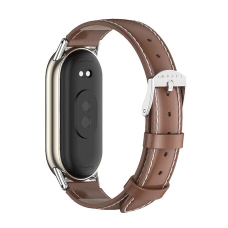 Echtes Lederband - Braun - Xiaomi Smart band 8