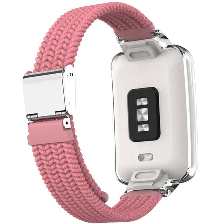 Geflochtenes Nylonband mit Hülle - Pink - Xiaomi Smart band 7 Pro