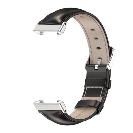 Echtes Lederband - Schwarz - Xiaomi Smart band 7 Pro