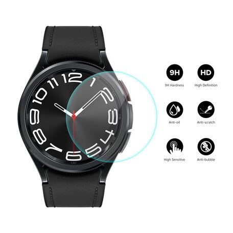 Displayschutzfolie - Vollschutz - Geeignet für die Samsung Galaxy Watch 6 Classic - 43mm