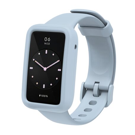 Silikon-Sportband mit Hülle - Grau-Blau - Xiaomi Smart band 7 Pro