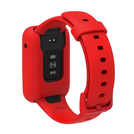 Silikon-Sportband mit Hülle - Rot - Xiaomi Smart band 7 Pro