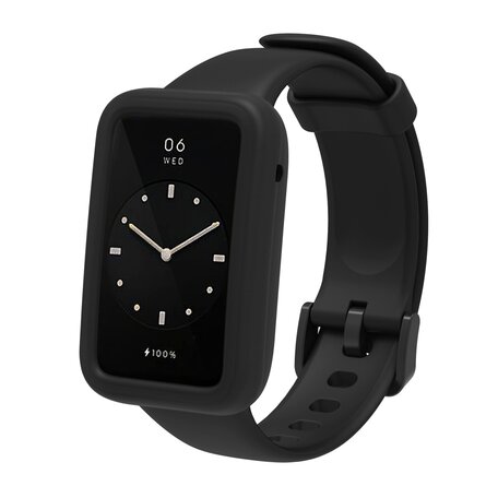 Silikon-Sportband mit Hülle - Schwarz - Xiaomi Smart band 7 Pro