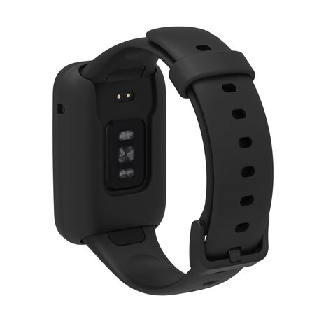 Silikon-Sportband mit Hülle - Schwarz - Xiaomi Smart band 7 Pro