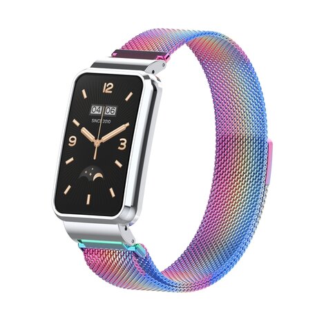 Milanaise Loop mit Hülle - Multicolour - Xiaomi Smart Band 7 Pro