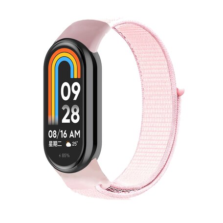 Sport Loop Nylon armband - Hellrosa - Xiaomi Smart band 8