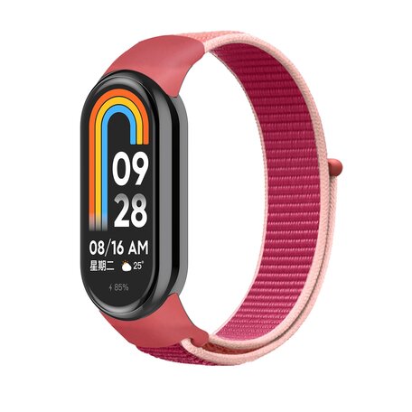 Sport Loop Nylon armband - Hellrot - Xiaomi Smart band 8