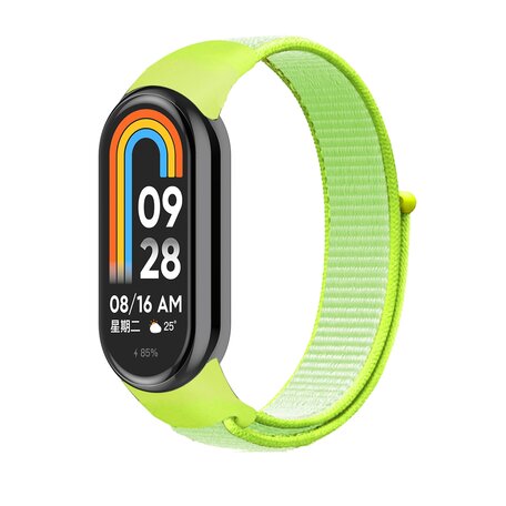 Sport Loop Nylon armband - Gelb - Xiaomi Smart band 8