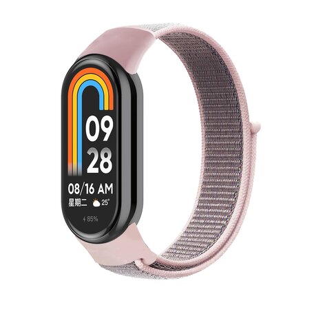 Sport Loop Nylon armband - Rosa - Xiaomi Smart band 8