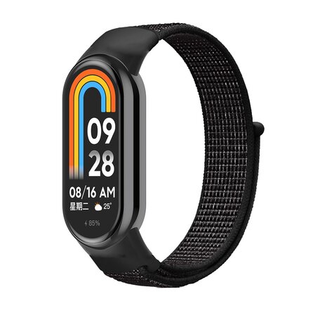 Sport Loop Nylon armband - Schwarz gemischt - Xiaomi Smart band 8