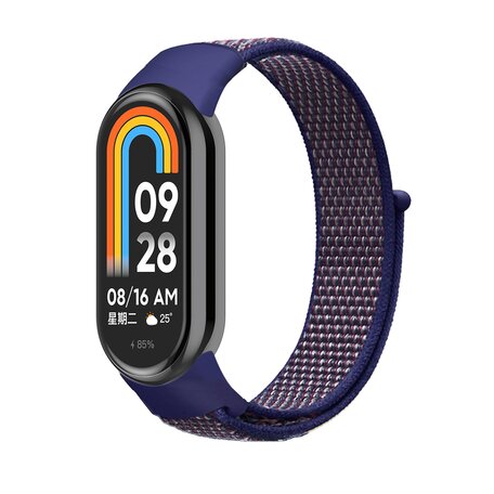 Sport Loop Nylon armband - Dunkelblau gemischt - Xiaomi Smart band 8