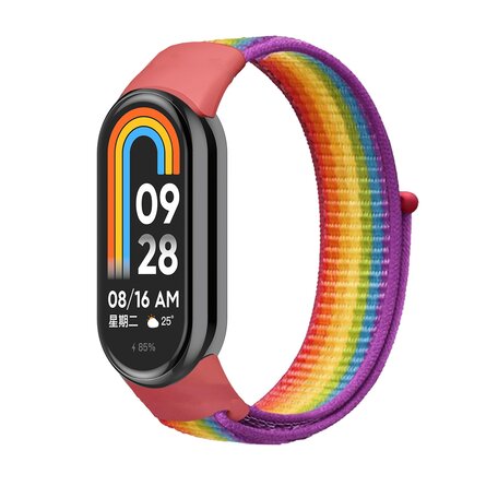 Sport Loop Nylon armband - Regenbogen - Xiaomi Smart band 8