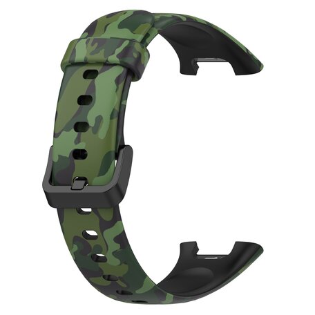 Silikonband mit Druck - Camouflage grün - Xiaomi Smart band 7 Pro