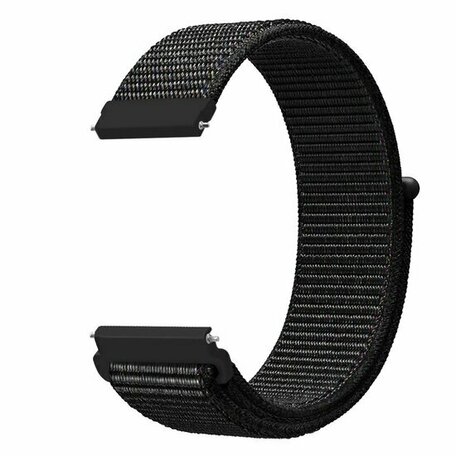 Sport Loop Nylon armband - Schwarz verblendet - Xiaomi Mi Watch / Xiaomi Watch S1 / S1 Pro / S1 Active / Watch S2