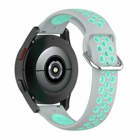 Silikon-Sportband mit Schnalle - Grau + Türkis - Xiaomi Mi Watch / Xiaomi Watch S1 / S1 Pro / S1 Active / Watch S2