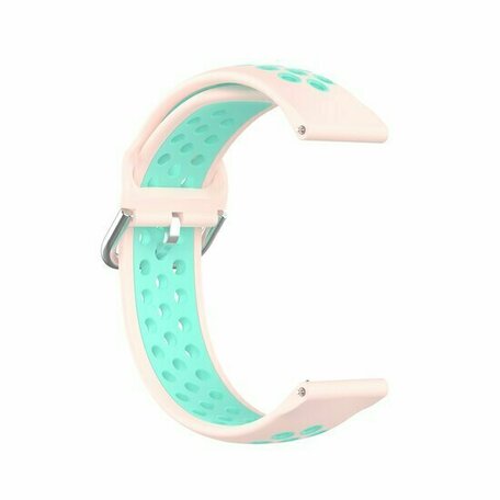 Silikon-Sportband mit Schnalle - Pink + Türkis - Xiaomi Mi Watch / Xiaomi Watch S1 / S1 Pro / S1 Active / Watch S2