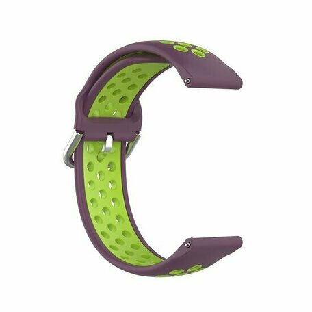 Silikon-Sportband mit Schnalle - Lila + Grün - Xiaomi Mi Watch / Xiaomi Watch S1 / S1 Pro / S1 Active / Watch S2