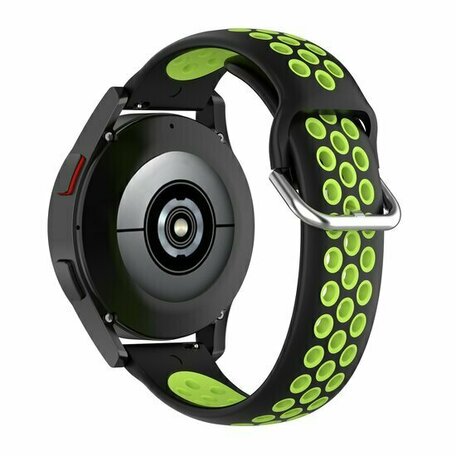 Silikon-Sportband mit Schnalle - Schwarz + Grün - Xiaomi Mi Watch / Xiaomi Watch S1 / S1 Pro / S1 Active / Watch S2