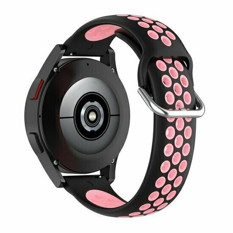 Silikon-Sportband mit Schnalle - Schwarz + Rosa - Xiaomi Mi Watch / Xiaomi Watch S1 / S1 Pro / S1 Active / Watch S2