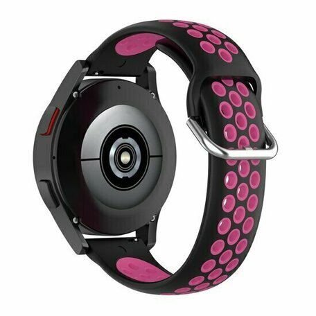 Silikon-Sportband mit Schnalle - Schwarz + Rosa - Xiaomi Mi Watch / Xiaomi Watch S1 / S1 Pro / S1 Active / Watch S2