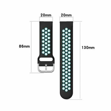 Silikon-Sportband mit Schnalle - Dunkelgrün + Schwarz - Xiaomi Mi Watch / Xiaomi Watch S1 / S1 Pro / S1 Active / Watch S2