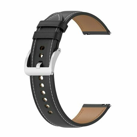 Luxuriöses Lederarmband - Schwarz - Xiaomi Mi Watch / Xiaomi Watch S1 / S1 Pro / S1 Active / Watch S2