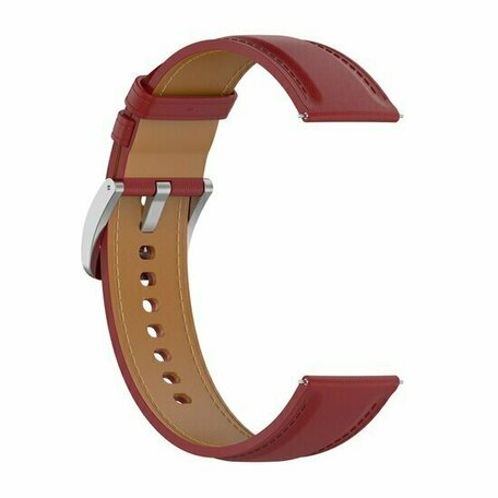 Luxuriöses Lederarmband - Bordeaux - Xiaomi Mi Watch / Xiaomi Watch S1 / S1 Pro / S1 Active / Watch S2