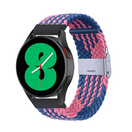 Geflochtenes Nylonband - Blau / Rosa - Xiaomi Mi Watch / Xiaomi Watch S1 / S1 Pro / S1 Active / Watch S2