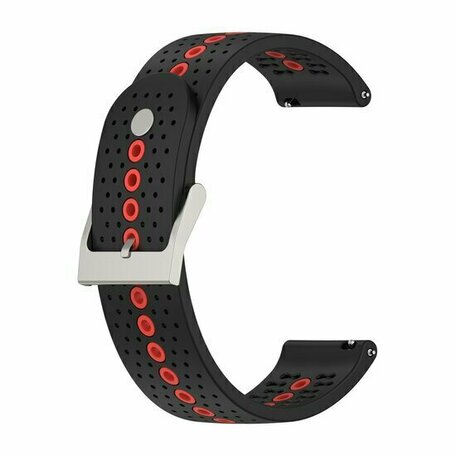 Dot Pattern Armband - Schwarz mit Rot - Xiaomi Mi Watch / Xiaomi Watch S1 / S1 Pro / S1 Active / Watch S2