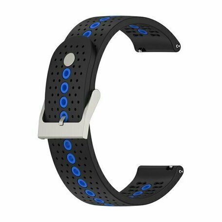 Dot Pattern Armband - Schwarz mit Blau - Xiaomi Mi Watch / Xiaomi Watch S1 / S1 Pro / S1 Active / Watch S2