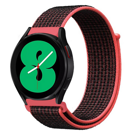 Sport Loop Nylon armband - Pink/Schwarz - Xiaomi Mi Watch / Xiaomi Watch S1 / S1 Pro / S1 Active / Watch S2