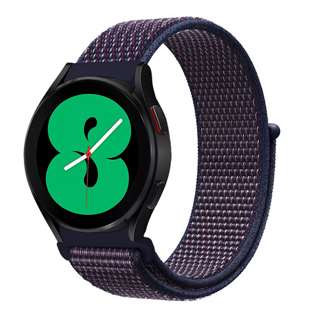 Sport Loop Nylon armband - Marineblau/Dunkellila gemischt - Xiaomi Mi Watch / Xiaomi Watch S1 / S1 Pro / S1 Active / Watch S2