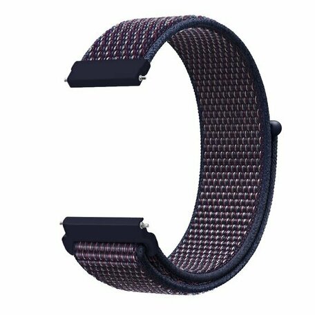 Sport Loop Nylon armband - Marineblau/Dunkellila gemischt - Xiaomi Mi Watch / Xiaomi Watch S1 / S1 Pro / S1 Active / Watch S2