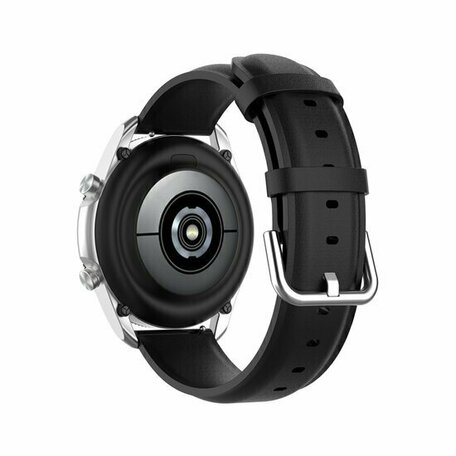 Klassisches Lederarmband - Schwarz - Xiaomi Mi Watch / Xiaomi Watch S1 / S1 Pro / S1 Active / Watch S2