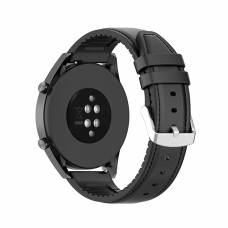 Leder + Silikonband - Schwarz - Xiaomi Mi Watch / Xiaomi Watch S1 / S1 Pro / S1 Active / Watch S2